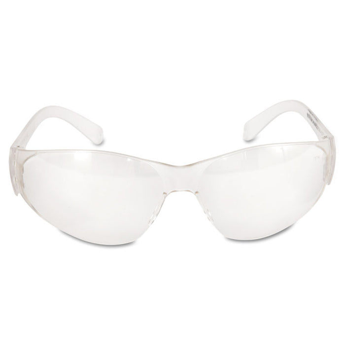 Checklite Safety Glasses, Frameless, Clear Single Lens, 12/Box