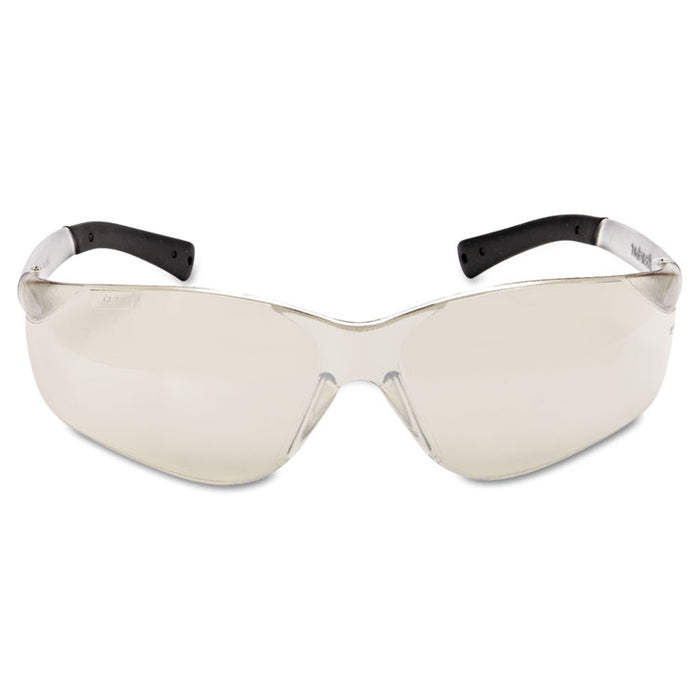 BearKat Safety Glasses, Frameless, Mirrored Silver Single Lens