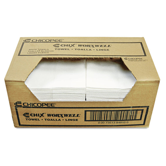 Durawipe Shop Towels, 13 x 15, Z Fold, White, 100/Carton