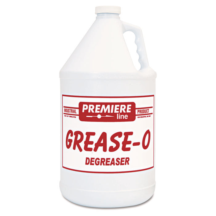 Premier grease-o Extra-Strength Degreaser, 1 gal Bottle, 4/Carton