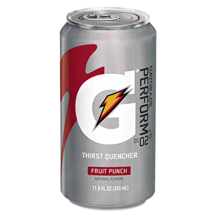 Thirst Quencher Can, Fruit Punch, 11.6 oz Can, 24/Carton