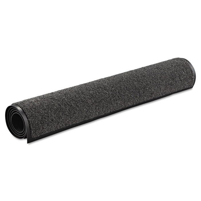 Rely-On Olefin Indoor Wiper Mat, Rectangular, Charcoal Gray Cut Pile Surface, 36" x 60"