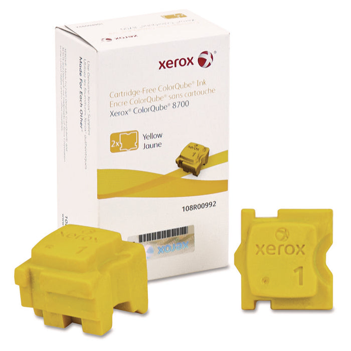 108R00992 Solid Ink Stick, 4,200 Page-Yield, Yellow, 2/Box