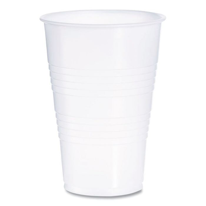 High-Impact Polystyrene Cold Cups, 16 oz, Plastic, Translucent, 50/Sleeve, 20 Sleeves/Carton
