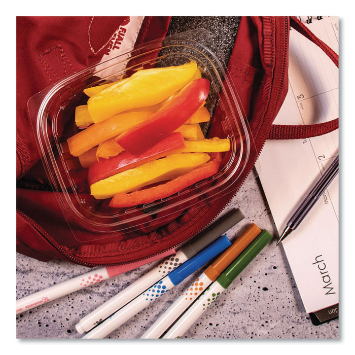 ClearPac Containers, 12 oz, 4.9 x 5.9 x 2, Clear, Plastic, 63/Pack, 16 Packs/Carton