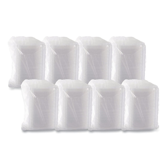 ClearPac Clear Container Lids, Dome, 6.5 x 7.5, Clear, Plastic, 63/Pack, 8 Packs/Carton