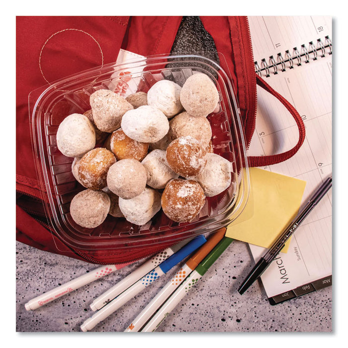 ClearPac Containers, 32 oz, 9.4 x 6.8 x 2.1, Plastic, 63/Pack, 8 Pack/Carton