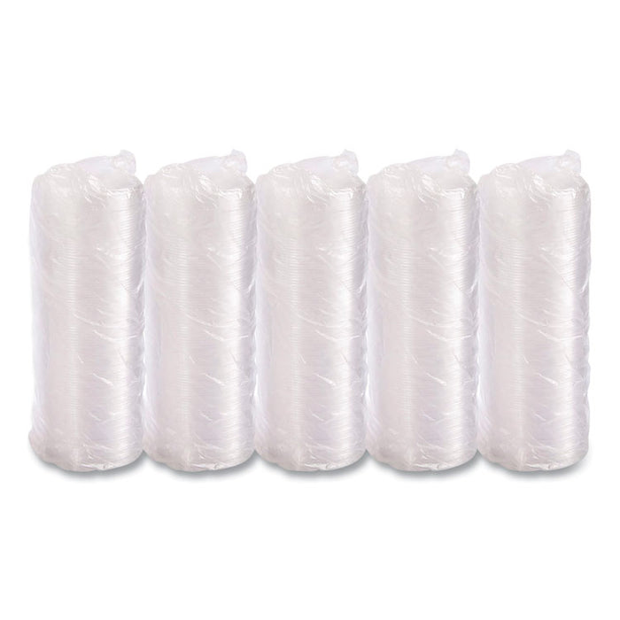 Non-Vented Cup Lids, Fits 32 oz/44 oz Hot Cups, Plastic, Clear, 500/Carton