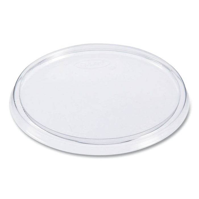 Non-Vented Cup Lids, Fits 10 oz to 14 oz Hot Cups/6 oz to 8 oz Food Containers/6 oz Bowls; Plastic, Clear, 1,000/Carton