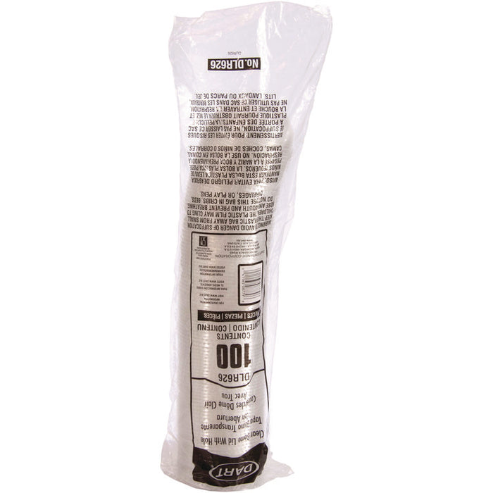 Ultra Clear Dome Cold Cup Lids, Fits 16 oz to 24 oz Cold Cups, Plastic, Clear, 1,000/Carton