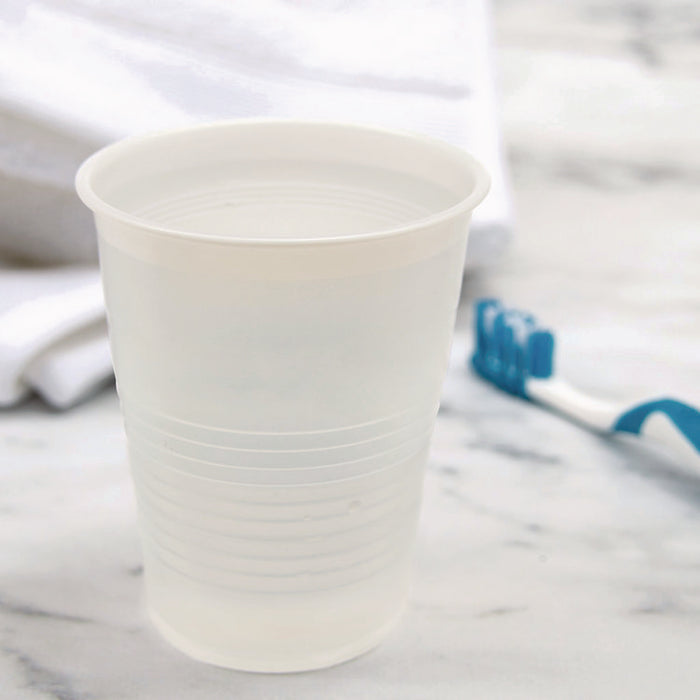 High-Impact Polystyrene Squat Cold Cups, 12 oz, Plastic, Translucent, 50/Pack