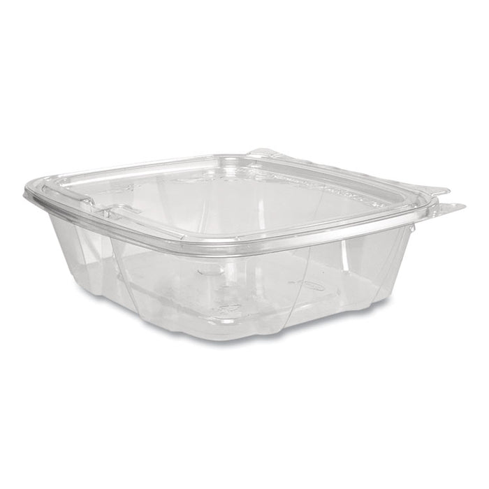 ClearPac SafeSeal rPET Tamper-Resistant Container, ProPlanet Seal, Flat Lid, 24 oz, Clear, 100/Bag, 2 Bags/Carton