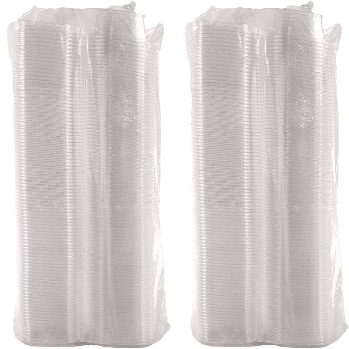 ClearPac SafeSeal Tamper-Resistant/Evident Containers, Domed Lid, 12 oz, Clear, Plastic, 100/Bag, 2 Bags/Carton