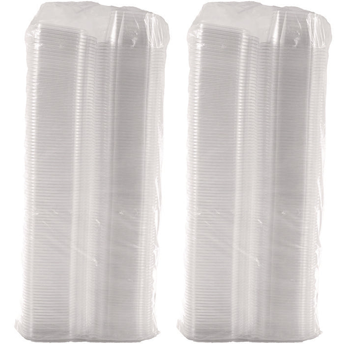 ClearPac SafeSeal Tamper-Resistant/Evident Containers, Domed Lid, 16 oz, Clear, Plastic, 100/Bag, 2 Bags/Carton