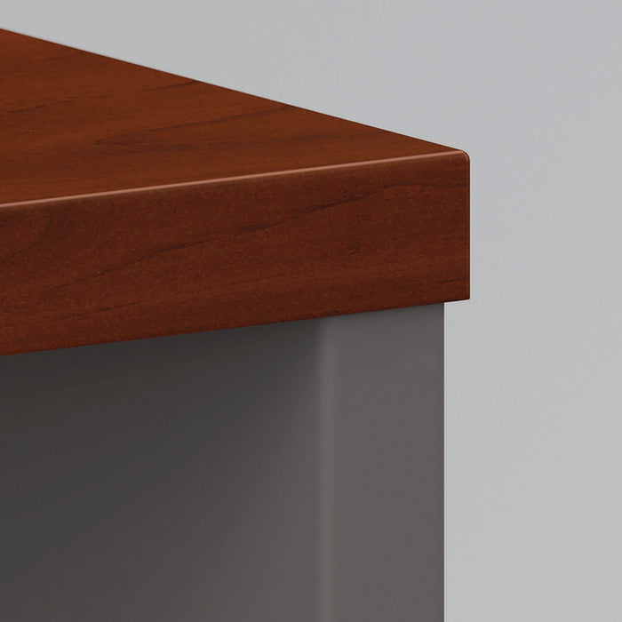Series C Collection Desk Shell, 71.13" x 29.38" x 29.88", Hansen Cherry/Graphite Gray