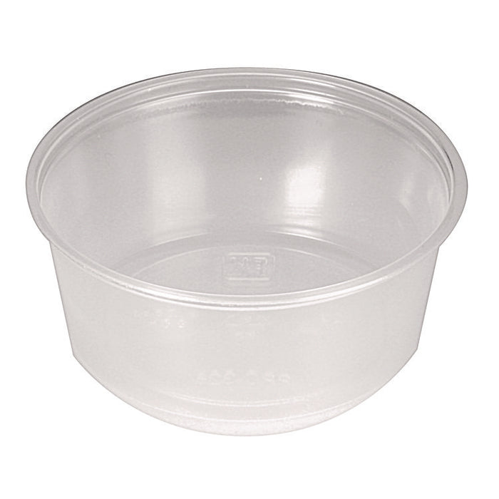 Portion Cups, 3.25 oz, Plastic, Translucent, 125/Sleeve, 20 Sleeve/Carton