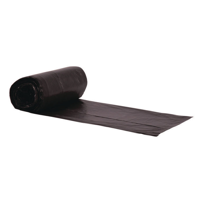 Linear Low Density Can Liners with AccuFit Sizing, 32 gal, 0.9 mil, 33" x 44", Black, 20 Bags/Roll, 5 Rolls/Carton