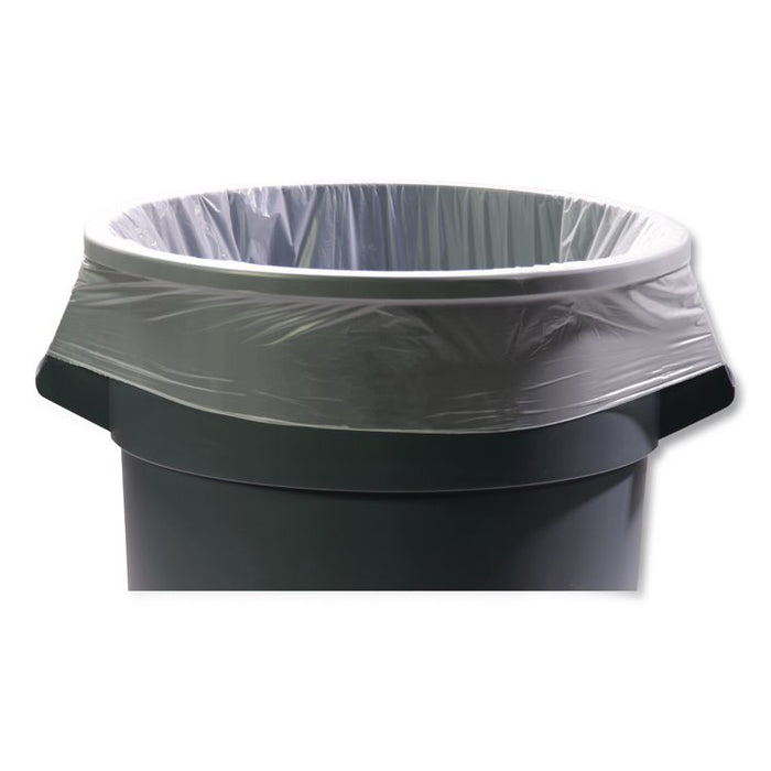 Linear Low Density Can Liners with AccuFit Sizing, 44 gal, 0.9 mil, 37" x 50", Clear, 50 Bags/Box, 4 Boxes/Carton