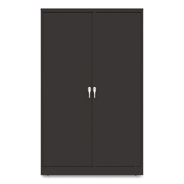 Jumbo Combination Steel Storage Cabinet, 48w x 24d x 78h, Black