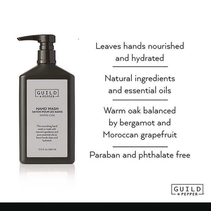 Hand Wash, Warm Oak Scent, 12.2 oz, 12/Carton