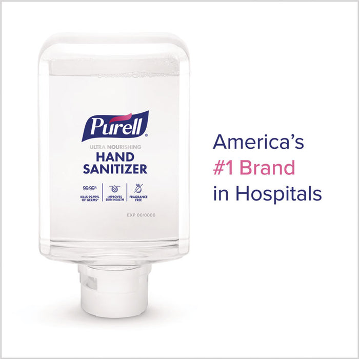 Advanced Hand Sanitizer ULTRA NOURISHING Foam, For ES10 Dispensers, 1,200 mL Refill, Fragrance-Free, 2/Carton