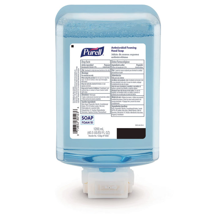 Antimicrobial Foaming Hand Soap Refill, For ES10 Dispensers, Plum Scent, 1,200 mL, 2/Carton
