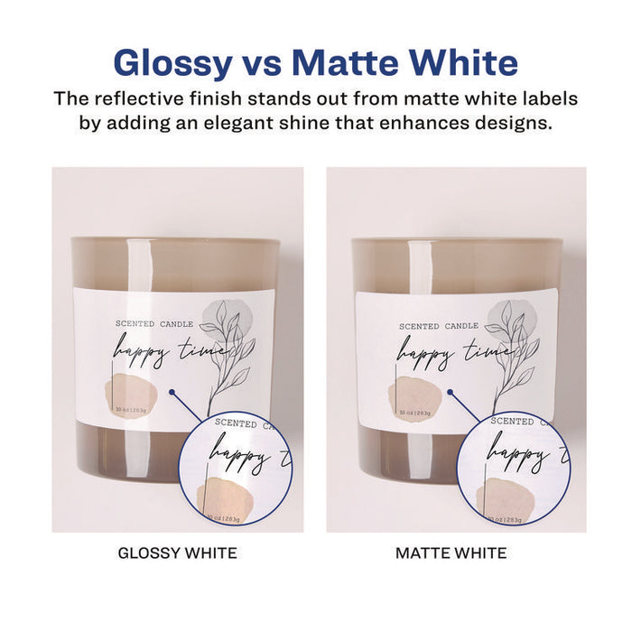 Glossy White Easy Peel Mailing Labels w/ Sure Feed Technology, Laser Printers, 1 x 2.63, White, 30/Sheet, 25 Sheets/Pack