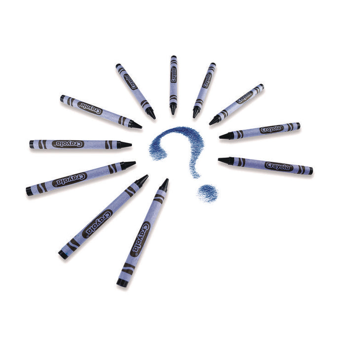 Bulk Crayons, Regular Size, 0.31" x 3.63", Blue, 12/Box