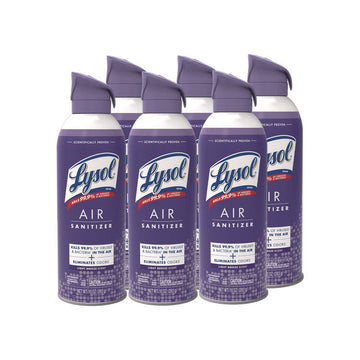 Air Sanitizer Spray, Light Breeze Scent, 10 oz Aerosol Spray, 6/Carton