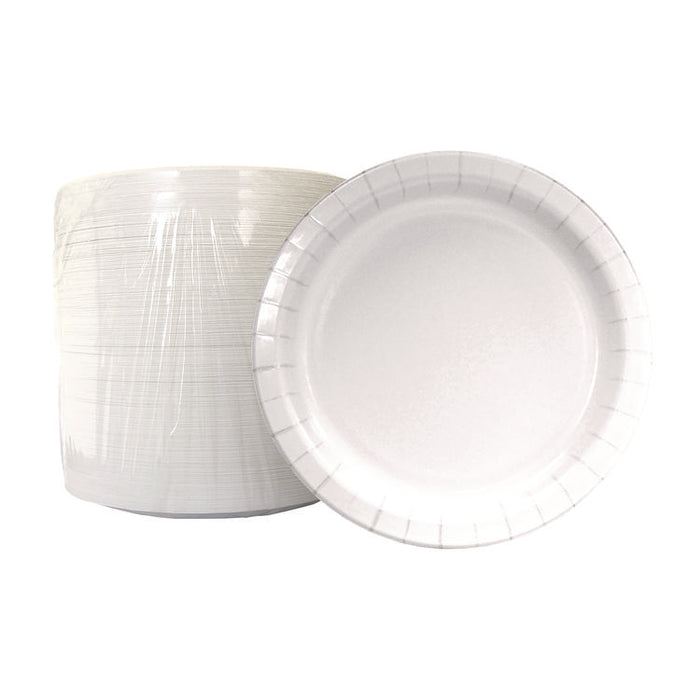 Paper Dinnerware, Plate, 6" dia, White, 1,000/Carton