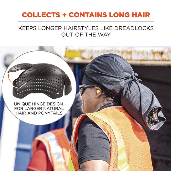 Skullerz 8941 Mesh Dreadlock Tube and Bump Cap Insert, Small to Medium, 0.2" Insert, Black