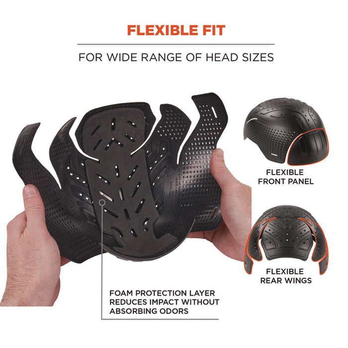 Skullerz 8941 Mesh Dreadlock Tube and Bump Cap Insert, Large to X-Large, 0.2" Insert, Black
