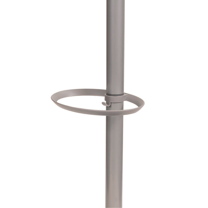Festival Coat Stand with Umbrella Holder, Five Knobs, 13.97 x 14 x 73.62, Gray
