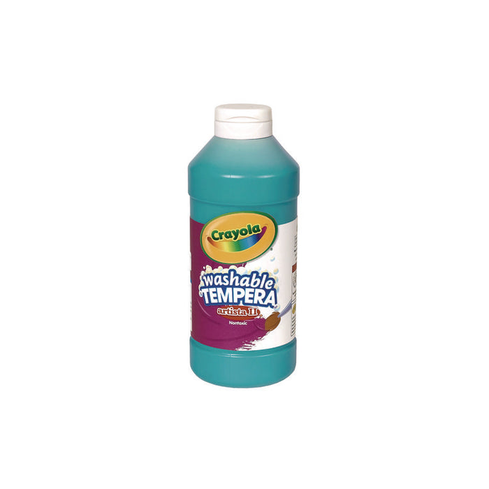 Artista II Washable Tempera Paint, Turquoise, 16 oz. Bottle
