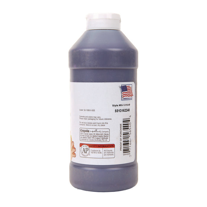 Washable Fingerpaint, Violet, 16 oz Bottle