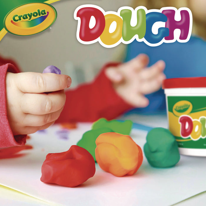 Modeling Dough Bucket, 3 lbs, Assorted Colors, 6 Buckets/Set