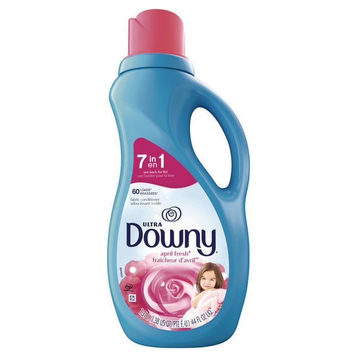 Liquid Fabric Softener, April Fresh Scent, 44 oz Bottle, 6/Carton