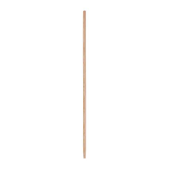 Tapered End Broom Handle, Lacquered Wood, 1.13" dia x 54", Natural