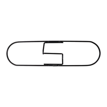 Clip-On Dust Mop Frame, 18 x 5, Zinc Plated, Black