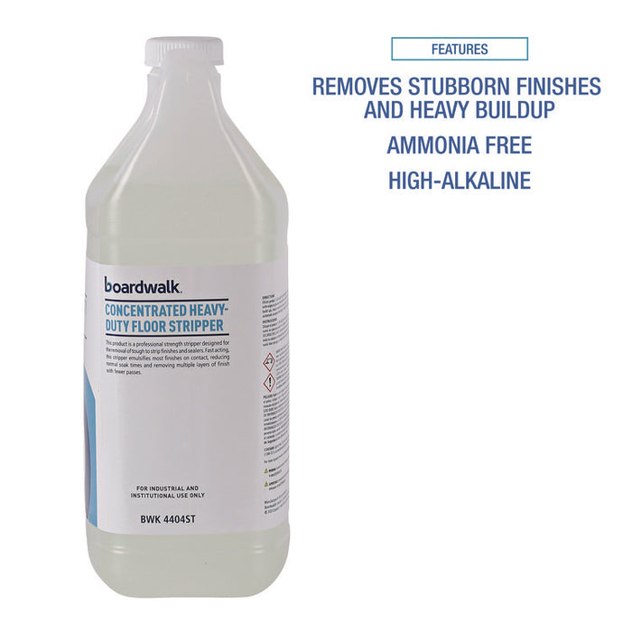 Concentrated Heavy-Duty Floor Stripper, 1 gal Bottle, 4/Carton