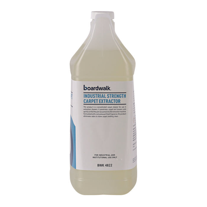 Industrial Strength Carpet Extractor, Clean Scent, 1 gal Bottle, 4/Carton