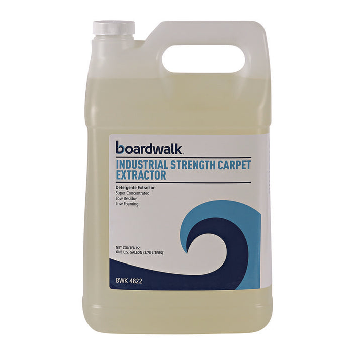 Industrial Strength Carpet Extractor, Clean Scent, 1 gal Bottle, 4/Carton