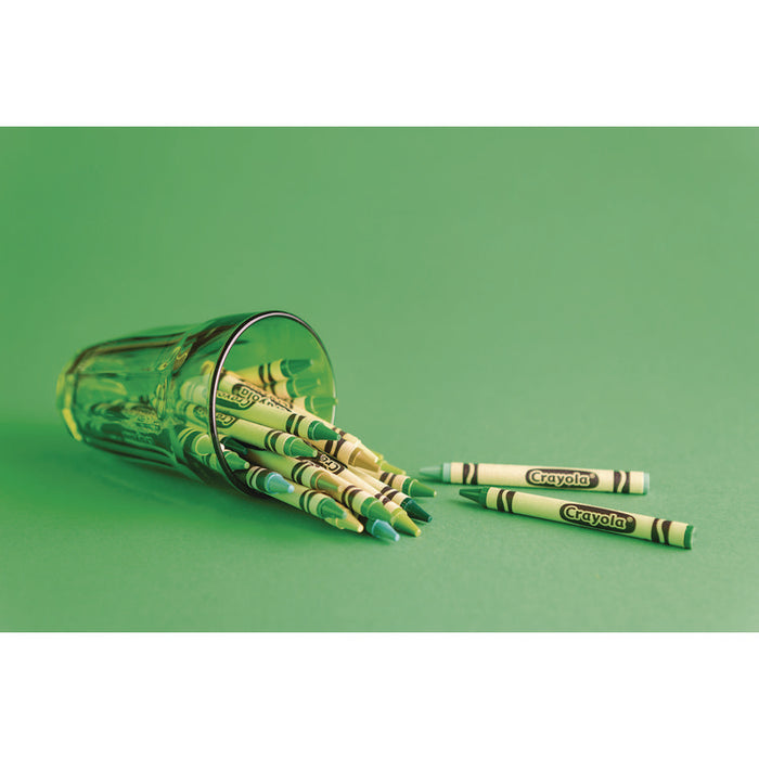 Bulk Crayons, Regular Size, 0.31" x 3.63", Green, 12/Box
