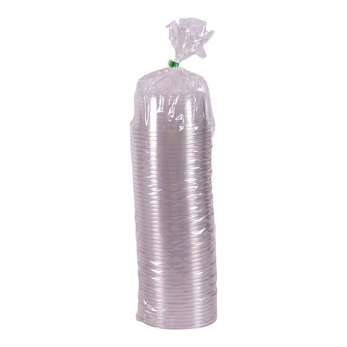 Round Deli Containers, 12 oz, 4.63" Diameter x 2.13" h, Clear, Plastic, 500/Carton