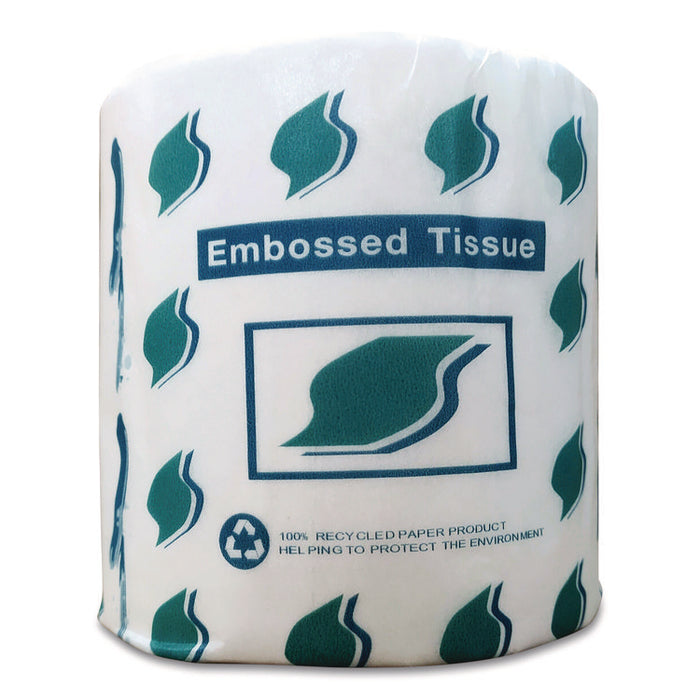 Small Roll Bath Tissue, Septic Safe, 1-Ply, White, 1,000 Sheets/Roll, 96 Rolls/Carton
