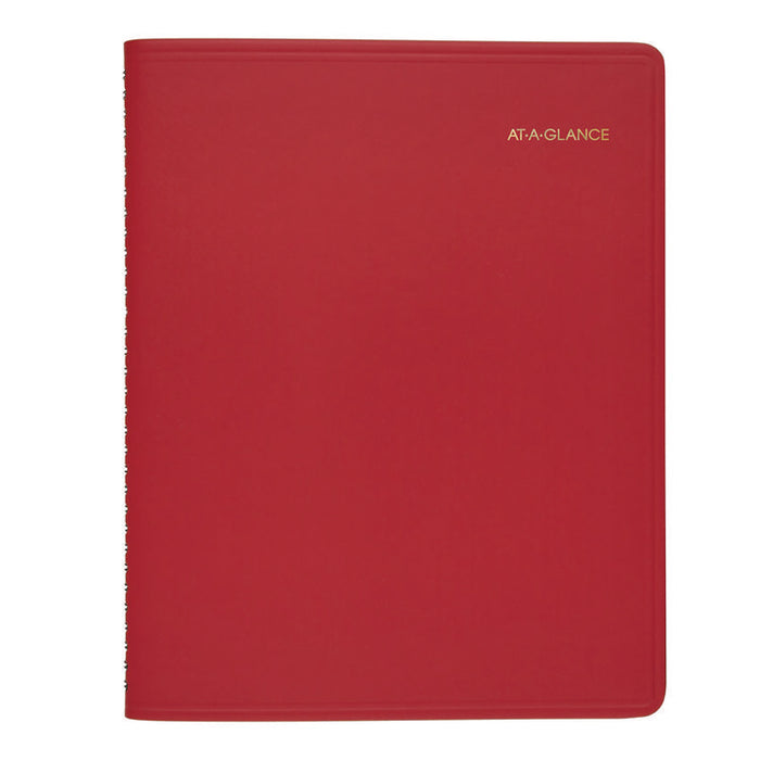 Fashion Monthly Planner, 11 x 9, Red/Gold Cover, 15-Month: Jan 2024 to March 2025