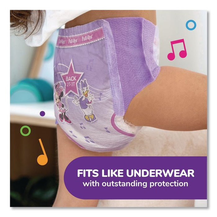 Pull Ups Learning Designs Potty Training Pants for Girls, Size 6, 4T-5T, 38 lbs to 50 lbs, 74/Carton