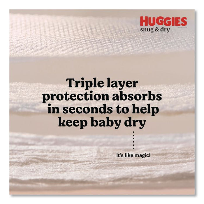Snug and Dry Diapers, Size 4, 22 lbs to 37 lbs, 150/Carton