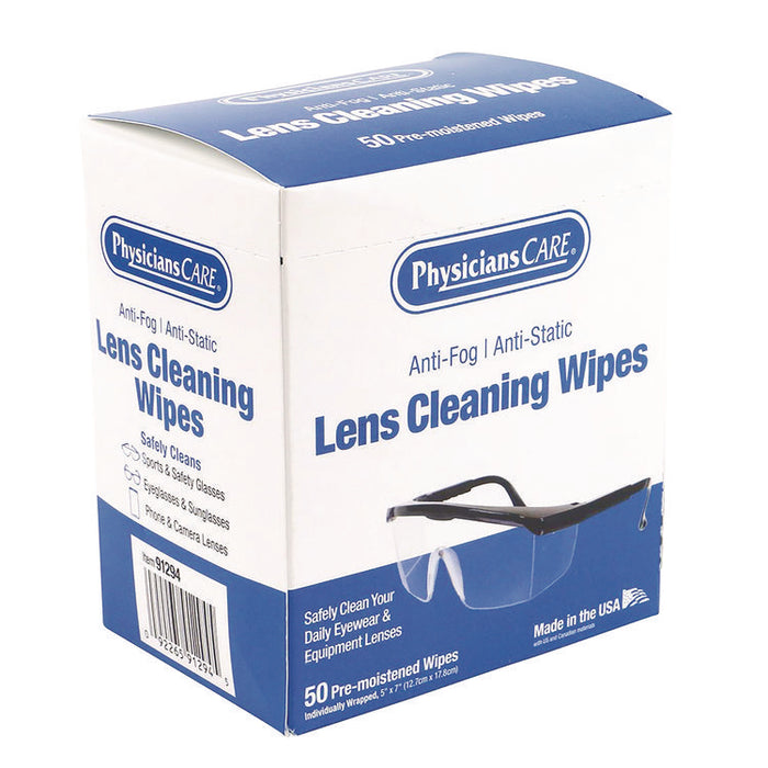 Lens Cleaning Wipe, 5 x 7, 50/Box