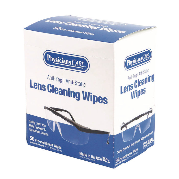 Lens Cleaning Wipe, 5 x 7, 50/Box
